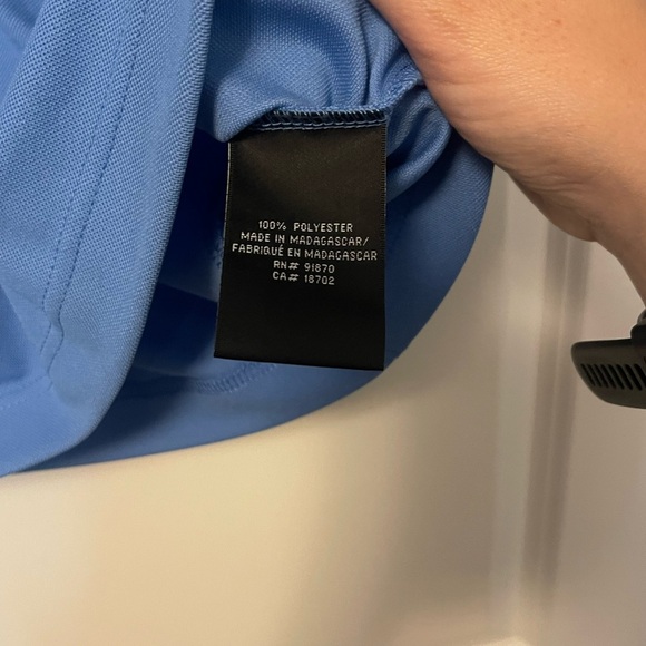 Pebble Beach Fitted Blue Polo Short Sleeve Tee - Picture 3 of 4